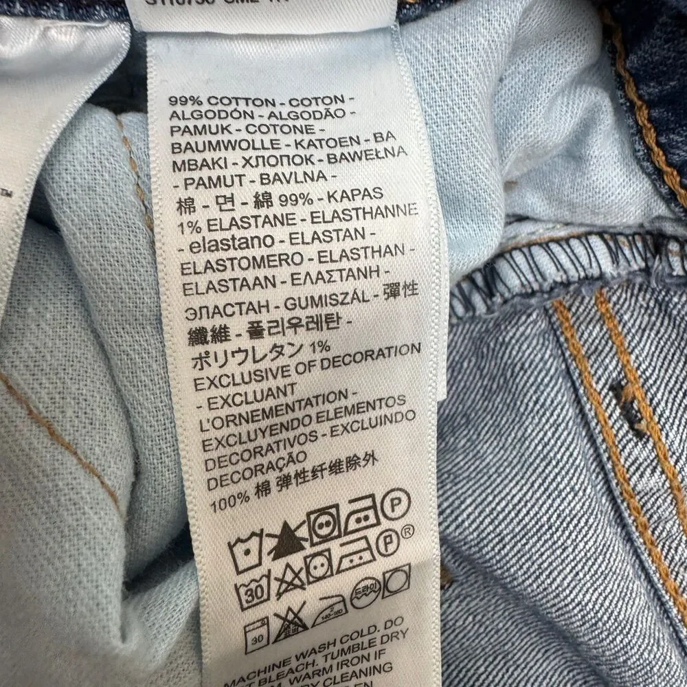 Levi's 541 Athletic Fit Tapered  Denim Jeans Mens 38x32 Blue Medium Wash Stretch